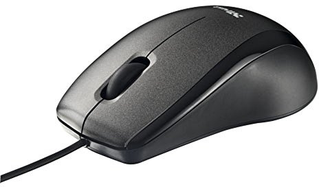 Trust 15862 Carve Mouse Ottico con Collegamento USB, Nero