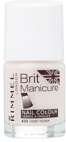 Rimmel London Brit Manicure Nail Varnish Shade - 433 Ivory Tower
