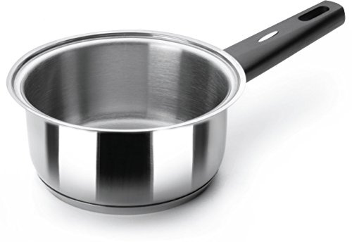 LACOR 88214 - Cazo Recto Nova Ladycor 14cm Acero Inoxidable - Profesional | En acero inoxidable, para salsas, leche y raciones pequeñas; ideal para cocina profesional y uso diario en casa