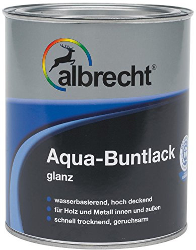 Albrecht Aqua-Buntlack glanz RAL 3000 2,5 L, rot, 3400505900300002500