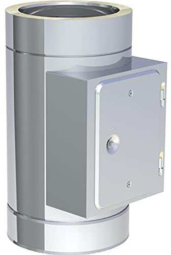 Edelstahl Schornstein Doppelwandig - Reinigungselement (bis 600 °C) - (Ø 200 mm)