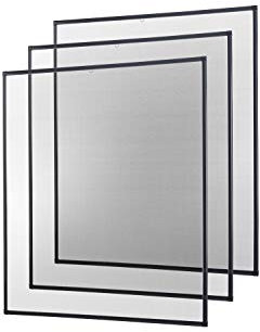 empasa Insektenschutz Fliegengitter Fenster Alurahmen weiß, braun oder anthrazit, 80 x 100 cm 3er SET