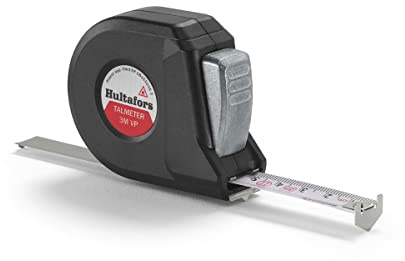 Talmeter Bandmaß VP 3 Meter für heiße Oberflächen & Belüftungsrohre I Hultafors I Genauigkeitsklasse II I Made in EU I 7-in-1 Massband mit einzigartiger Mess- und Anreißfunktion I 359403