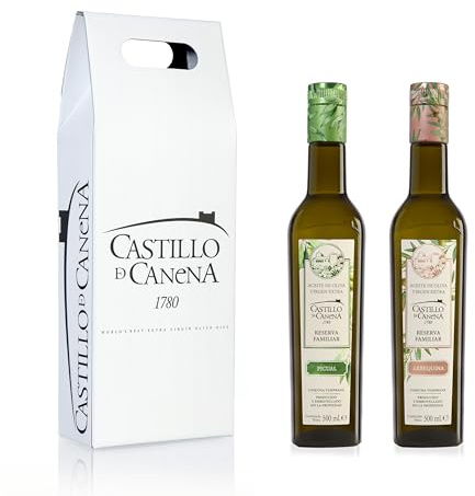 Castillo de Canena Reserva Familiar Picual y Arbequina, Aceite de oliva virgen extra - 2 Botellas de 500 ml