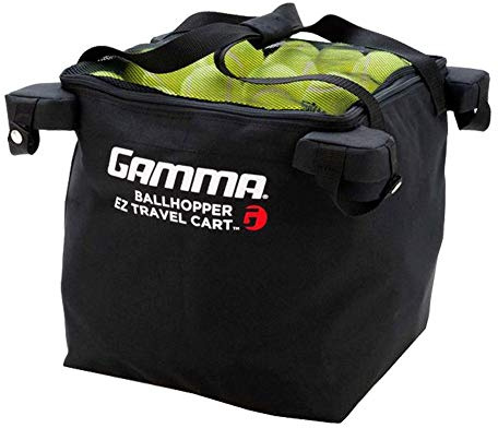Gamma Trainerbedarf Ballhopper EZ Travel Cart 150 Extra Ball Bag Tennis Balltasche Schwarz