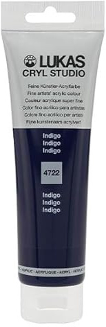 Lukas Cryl Studio 125 ml, Acrylfarbe in Premium-Qualität, Indigo
