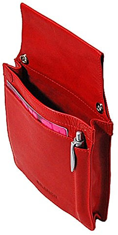 Leder Kellnertasche Kellnerholster Kellner Holster Halfter Kassierertasche für PDA (Rot)