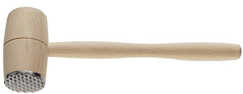 kela 17302 Attendrisseur Maribor 29,5x9,5cm en hêtre/métal, Bois, Beige, 5 x 9,5 x 5 cm
