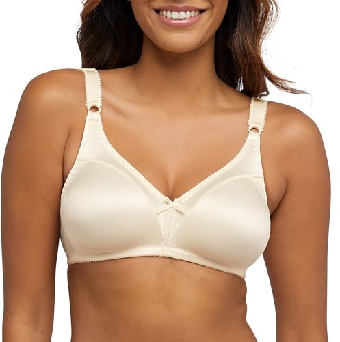 Bali Women's Double Support Wire-Free Bra, Light Beige, 38C