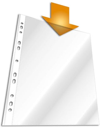 Durable Prospekthüllen (DIN A4 Business, 0,05 mm) Made in Germany, 40 Stück, glasklar, 267319