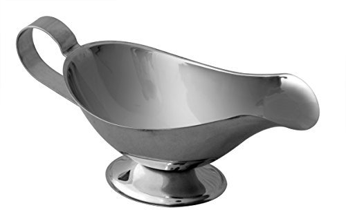 Metaltex Sauciere 220ml aus Edelstahl, silber, 20 x 7 x 12.5 cm