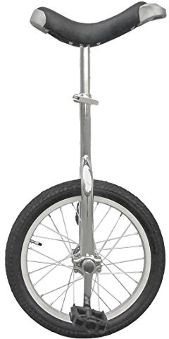 Fun 16 Inch Wheel Chrome Unicycle with Alloy Rim