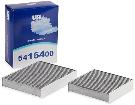UFI Filters, Filtro Abitacolo ai Carboni Attivi 54.164.00, Filtro Abitacolo per Ricambio, Adatto a Auto, Applicabile su Diversi Modelli Citroen, DS Automobiles e Peugeot