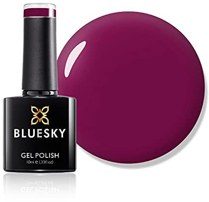 Bluesky Gel Nail Polish, Tinted Love 80557, Claret, Currant, Dark, Purple, Red, Long Lasting, Chip Resistant, 10 ml (Requires Drying Under UV LED Lamp)