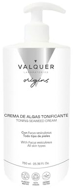 VALQUER ORIGINS Crema Corporal de Algas Tonificante | 750 ml | Previene la Celulitis y Reafirma la Piel | Efecto Calmante y Suavizante | Fórmula Vegana