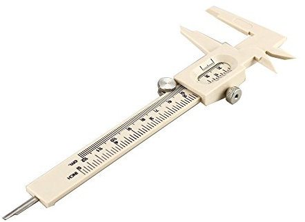 Instrumento plástico de la regla del calibrador del calibrador del laboratorio dental de Earlywish 3pcs con la cerradura