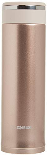 Zojirushi SM-JTE46PX Stainless Steel Travel Mug with Tea Leaf Filter, 16-Ounce/0.46-Liter, Pink Champagne
