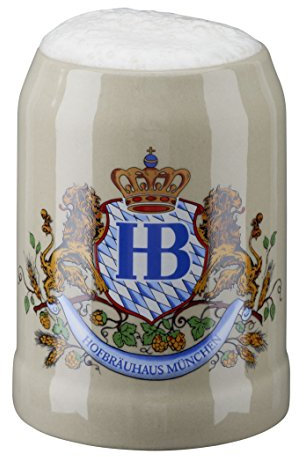 HB Hofbräuhaus München Boccale da Birra Tedesco Relief Monaco di Baviera Hofbräuhaus München HB 0,25 Litri King Werk Ki 1000061