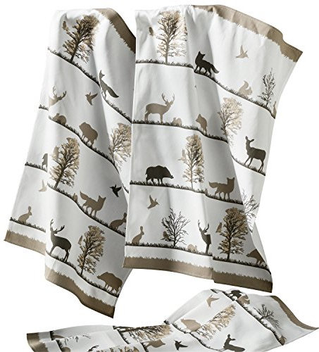 Erwin Müller Geschirrtuch 3er-Pack Baumwolle Waldtiere Größe 50x70 cm