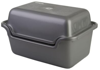 Curver Boîte de Conservation pour Pommes de Terre, Légumes, Fruits, Oignons - Conserve Vos Aliments à l'abri de la lumière - 40,1x29x24,5 cm - Gris