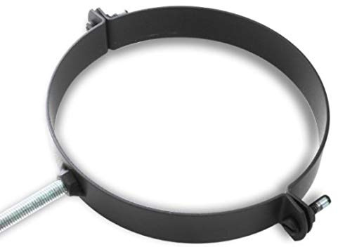 Ofenrohr Rohrhalter 120 mm Schwarz Rohrschelle Wandhalter