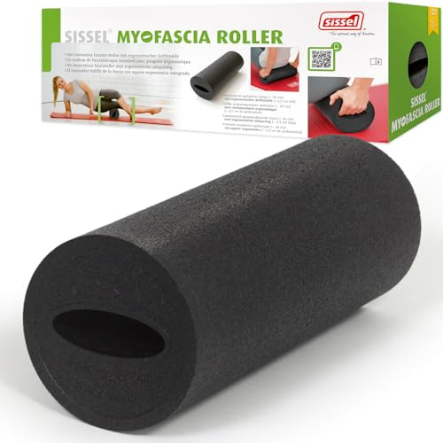 SISSEL Myofascia Roller | Faszienrolle Rücken 40 cm | Mit Griffmulde | Ergonomisch für Rücken & Wirbelsäule | EPP Schaumstoffrolle | Robust & formbeständig