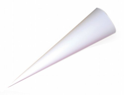 Goldbuch 97818 - Bastelschultüte 70 cm rund, Weiss