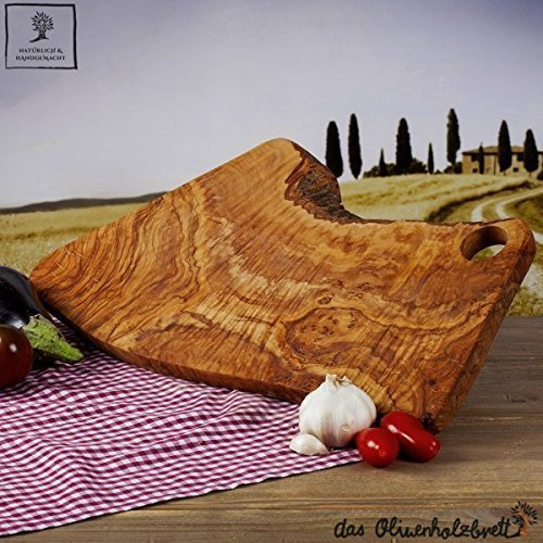 Madera de Olivo la Tabla de Cortar En Forma Natural con Agujero Desde 40cm - 50cm