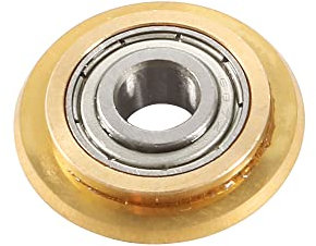 sourcing map Titanium Coating Tungsten Carbide Ceramic Tile Cutter Wheel 22x6x6mm