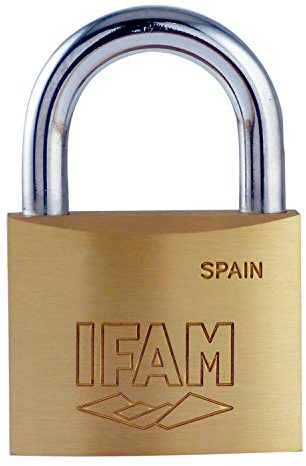 IFAM| Candado serie K| De latón| Modelo Arco normal | K15| Alta seguridad| Excelente solución| Apto en interiores y exteriores| Buena Resistencia