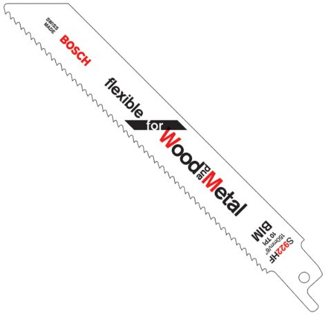 Bosch Accessories 2609256711 Jeu de 2 lames de scie sabre BIM 131 mm pour Tôles