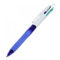 BIC 4 Farben Kugelschreiber Set 4 Colours Grip Fun, Pastell Farben, 12er Pack, Ideal für das Büro, das Home Office oder die Schule