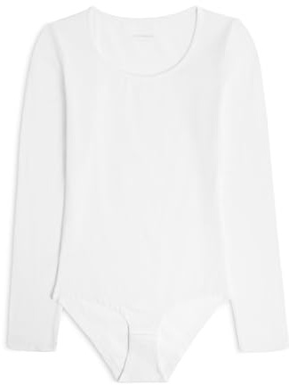 Cotonella Body manica lunga, bianco, S