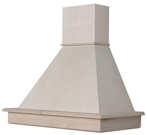 Cappa cucina rustica mod.Stock 90 parete - in legno grezzo da verniciare