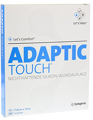 ADAPTIC Touch 7,6x11 cm nichthaft.Sil.Wundauflage 10 St