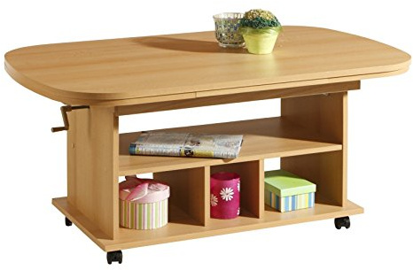 Hela Couchtisch Babsi II Buche | Funktion höhenverstellbar (B/T/H 107x67x50-60)