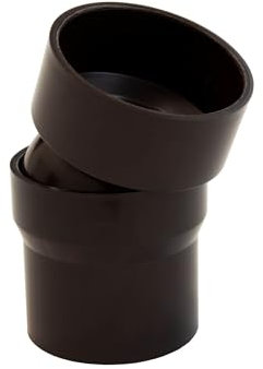 INEFA Coude Tuyau Flexible 50mm 0-22° 1 Coude Marron Foncé Raccord Gouttière Facile