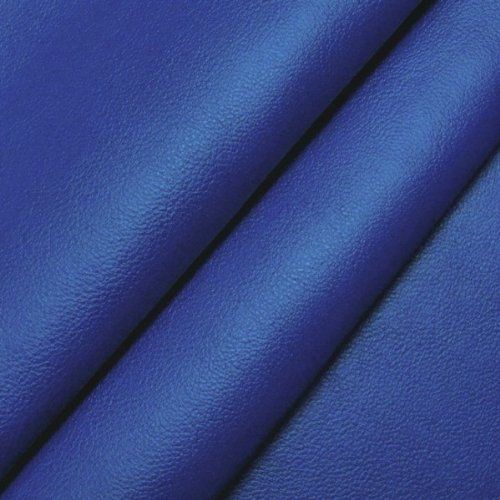 STOFFKONTOR Kunstleder Nappaleder Imitat Stoff - Meterware, royal-blau - für Bekleidung, Wohnaccessoires und weiche Polsterungen