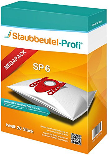 20 Staubsaugerbeutel geeignet für Siemens Q5.0 extreme Silence Power Bodenstaubsauger VSQ5X500, VSQ5X1230, VSQ5 X 12 M1,VSZ3XTRM11 von Staubbeutel-Profi® kompatibel mit Swirl S62 / S67
