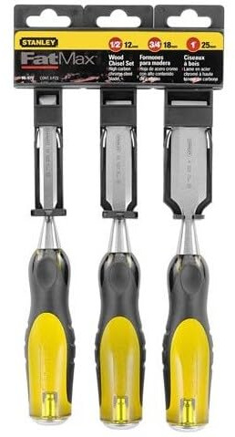 Stanley -Proto 16-970 Juego de Cincel para Madera de 3 Piezas -Proto
