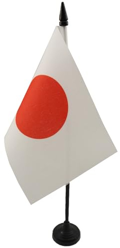AZ FLAG Bordsflagga Japan 15x10 cm Japansk 100D Polyester Plastfot