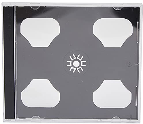 DVD Double Jewel Cases 10,4 mm für 2 Disc mit schwarzem Tray (100 Stück) Marken Dragon Trading®