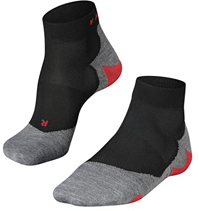 FALKE herr Löparstrumpor RU5 Race Short M Sso funktionellt garn antiblåsning 1 par, Svart Black-Mix 3010, 46-48