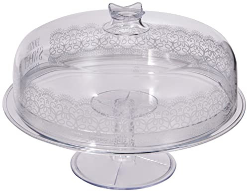 COSMOPLAST Alzata con Cop Homesweethome BB Arredo Tavola Tessili, plastica, Bianco