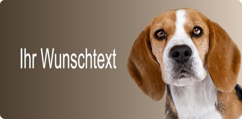 Schilderfeuerwehr Hundeschilder Beagle selbst gestalten und Bedrucken ✓ Hundewarnschilder ✓ Hinweisschild ✓ Verbotsschild