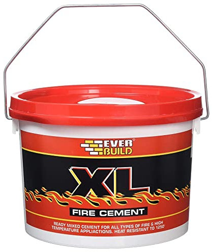 Everbuild – XL Fire Cement – Ready Mixed – Resistant to Temperatures Up to 1250˚C – Buff – 5kg