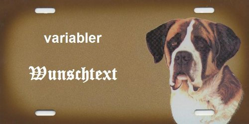 Hundeschilder Berhardiner selbst gestalten und Bedrucken ✓ Hundewarnschilder ✓ Hinweisschild ✓ Verbotsschild