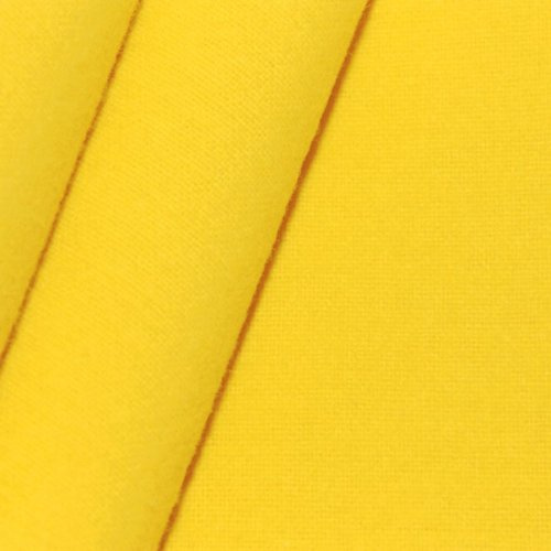STOFFKONTOR Deko Molton Stoff B1 schwer entflammbar Breite 300cm – Meterware, Farbe Sonnen-Gelb – geeignet für Dekoration, Wandverkleidung uvm.