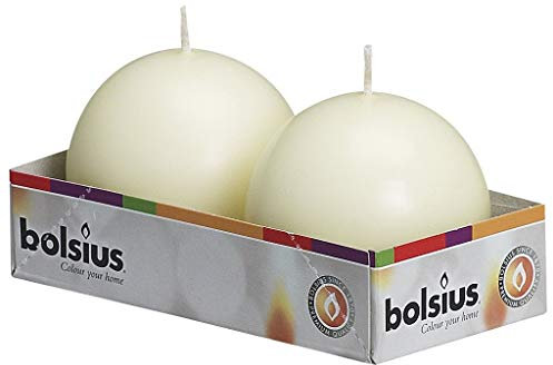 Bolsuis Ball Candle 70mm Ivory (2 Pack)