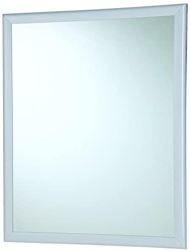Feridras 332011 Specchio con Cornice, ABS, Bianco, 2x50x60 cm